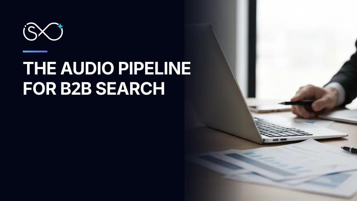 The Audio Pipeline: Preparing B2B Operations for the Conversational Search Era